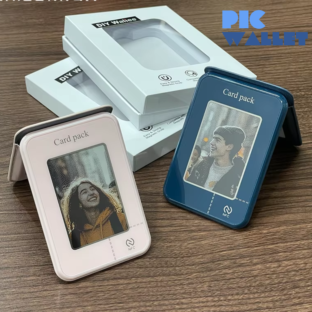 The PicWallet™ Card Pack Smart E-Ink screen Wallet