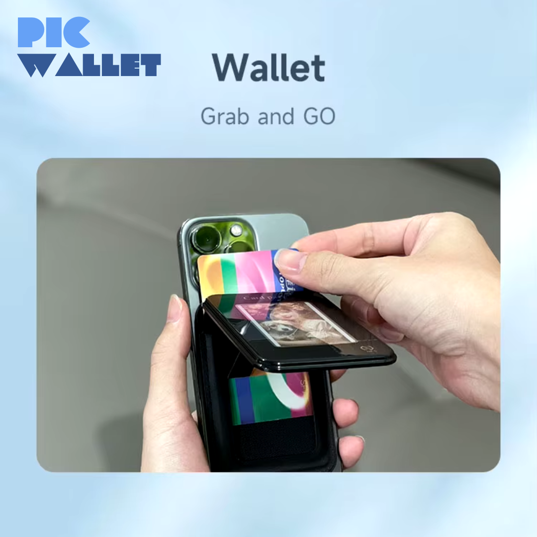 The PicWallet™ Card Pack Smart E-Ink screen Wallet